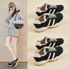 Spring Forrest Gump Shoes New Ins Female Students Platform Sports Running Heightening Casual Shoes XQK