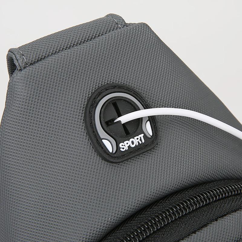 Waterproof Nylon Chest  Bag - Men's Crossbody Sling Backpack, Compact Shoulder Messenger Bag, Travel & Outdoor Hiking Pack