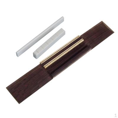 Palisander Steg Klassische Gitarre Knochen Geschlitzter Sattel Mutter