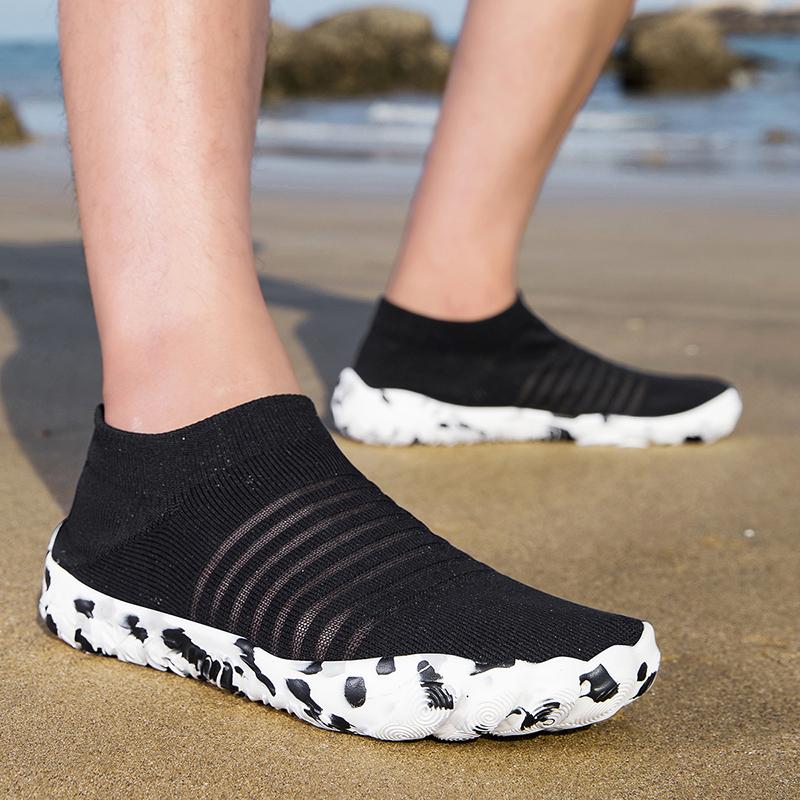 Men Aqua Shoes Women Water Shoes Beach Barefoot Quick Dry Swim Sandals Drainage Upstream Wading Sneakers For Fitness Yoga Diving Surf Camping Running