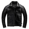 PU Lederjacke Herren Business Casual Herbst und Winter Übergröße Jacke