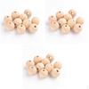 150pcs Round Wood Beads Spacer Wooden Ball DIY Bracelet Necklace