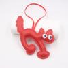 Mini Bear Keychain PU Leather Animals Keyring Hanging Ornament Backpack Handbag Charm Gift For Men Women Korean Bag Charms Y2k