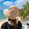 Stylish Breathable Unisex Wide Brim Sun Protection Bucket Hat Foldable Beret for Outdoor Beach Sun Hat