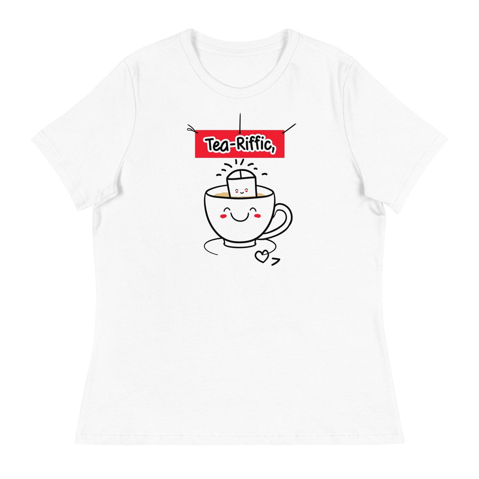 Tea-Riffic Graphic T-Shirt - Cute Tea Cup Design, Relaxed Fit 4XL