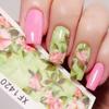 5 Sheet Nail Water Decals Chic Floral Transfer Stickers Flowers Nail Art Sticker Tattoo Decals