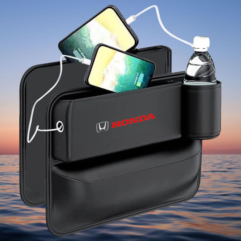 Car Seat Gap Multifunction Storage Box Seat Gap Cup Holder For Honda Mugen Civic City Odyssey Accord CRV Hrv Jazz Accessories TP6