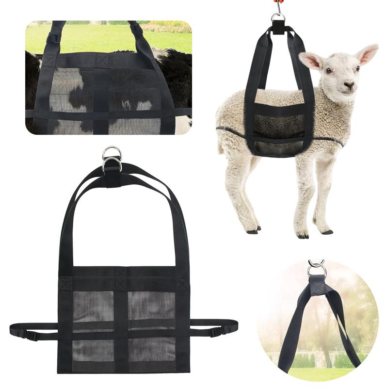 Fascia per Vitelli per Pesare Animali Fascia Assistita Bilancia a Sospensione con Cinghie Regolabili per Vitelli Agnelli Capre Alpaca Baby