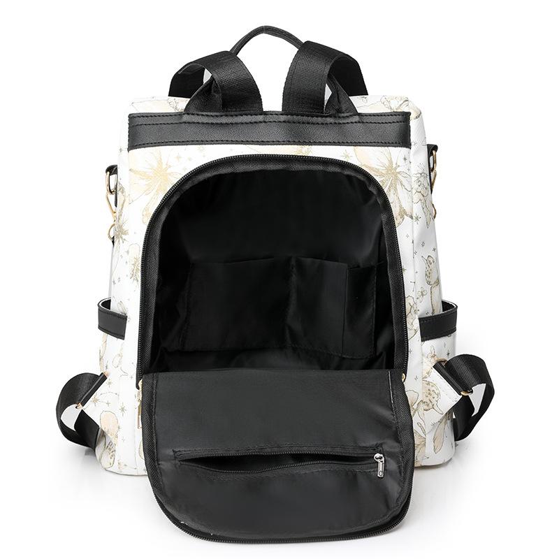 Spring new butterfly backpack women's travel versatile anti-theft messenger back dual-purpose bag fresh backpack