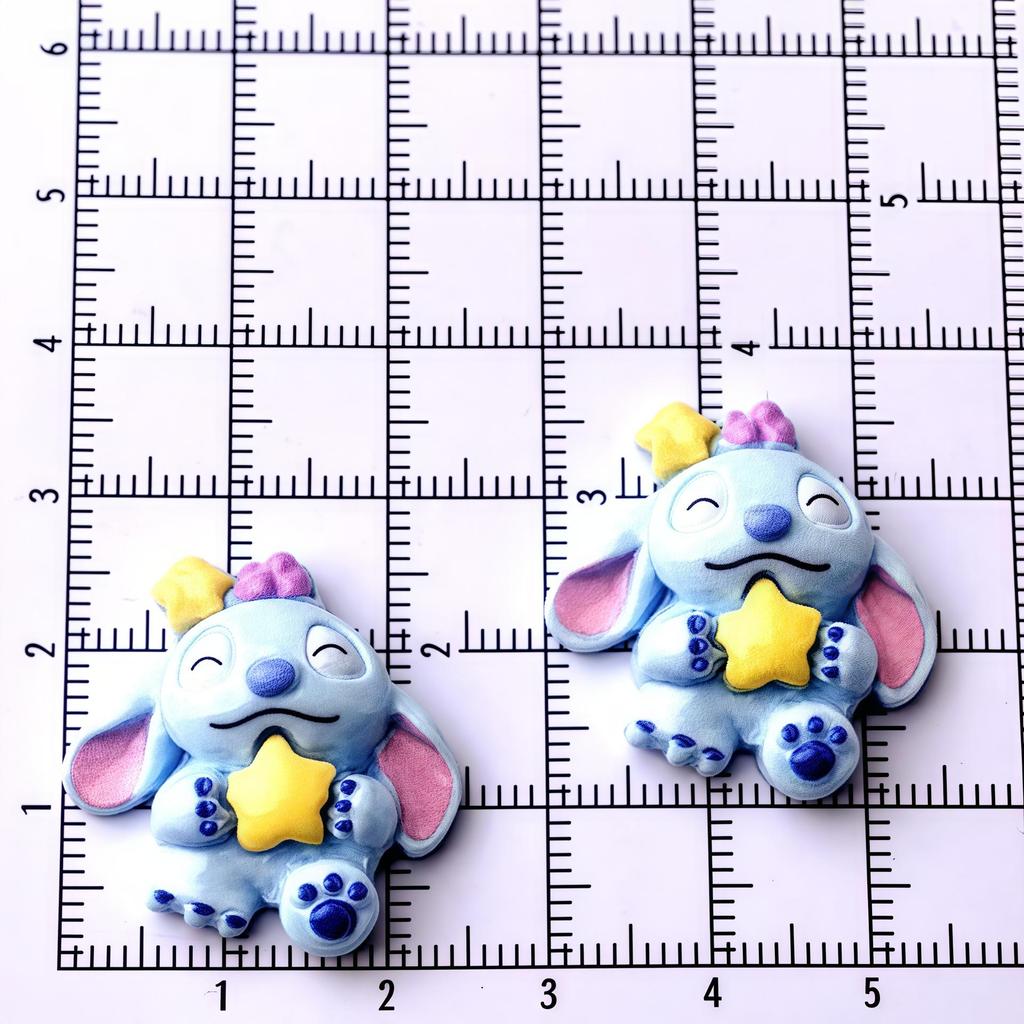 Anime Cartoon Headgear Resin Accessories: Handmade DIY Cream Glue Decorations for Hair Ties and Phone Cases.
