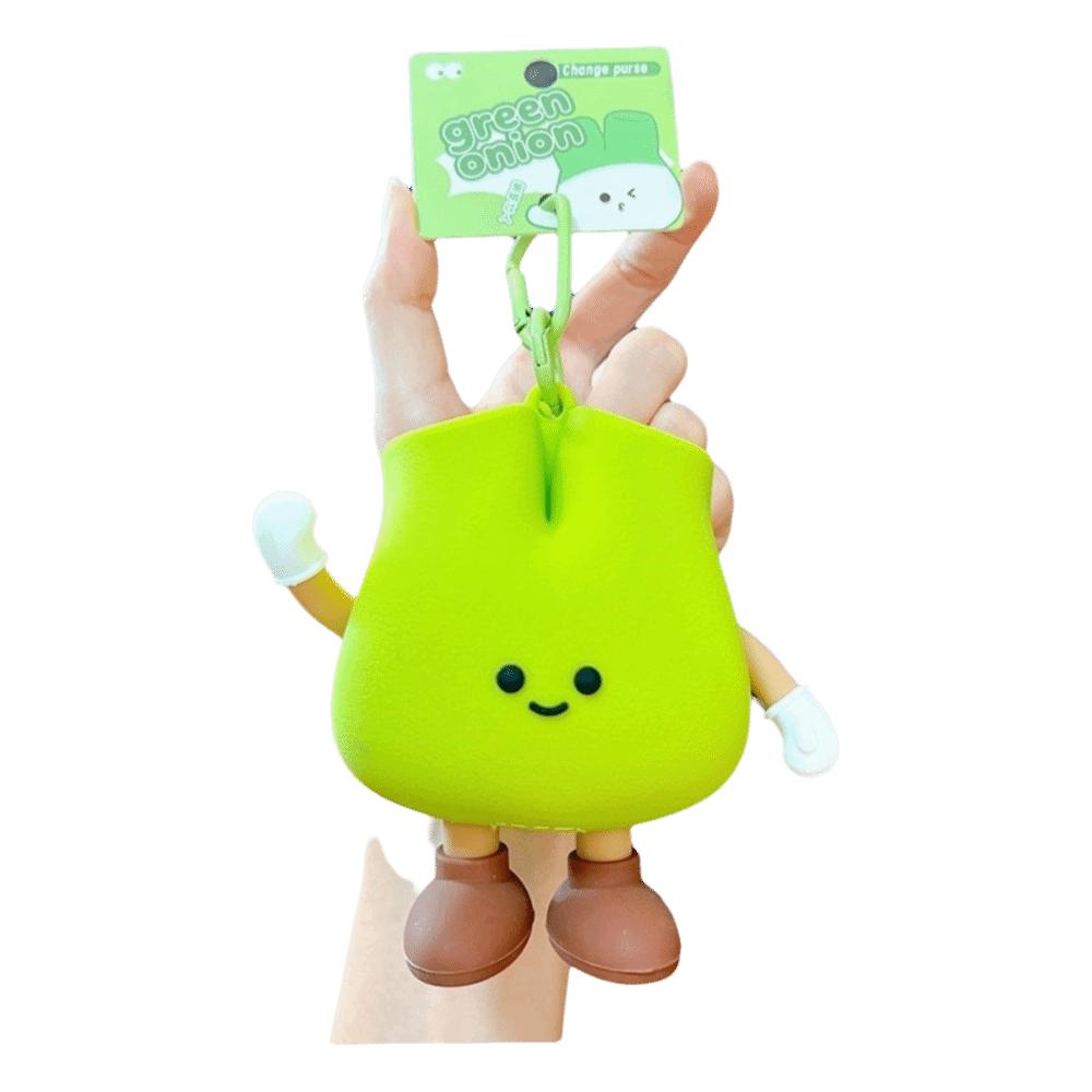 Funny Small Coin Purse Blueberrie Silicone Bag Pendant Fashion Change Storage Bag  Earphone Storage