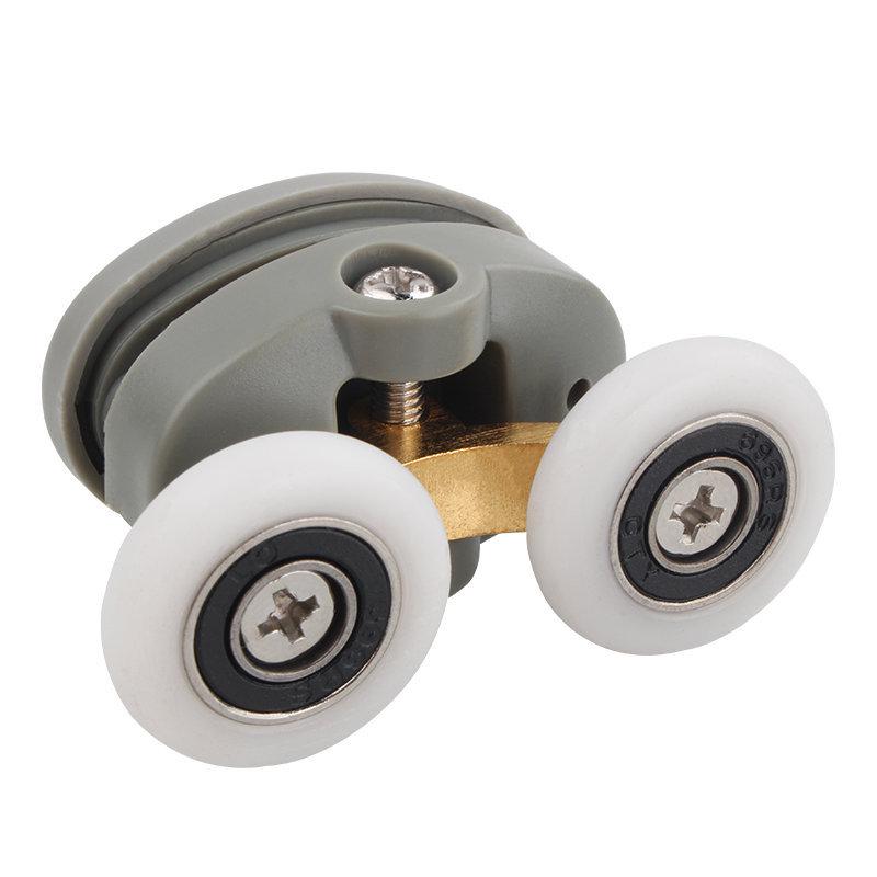 Shower Room Double Wheel Sliding Door Roller Set for Arc Glass Doors