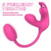3-in-1 tragbarer Vibrator Liebesei weiblicher Masturbator biegsamer Massage-Stab Brustwarzen-Klitoris G-Punkt Stimulation Sexspielzeug für Frauen