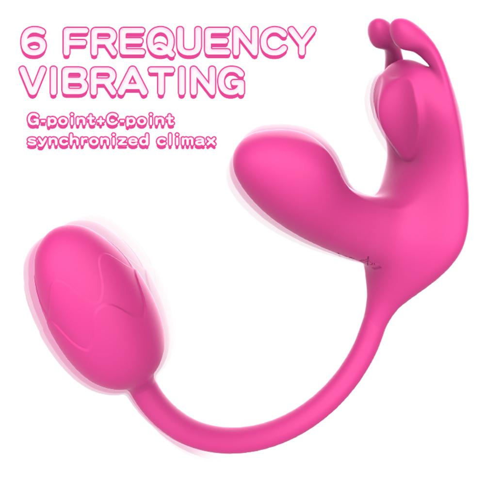 3-in-1 tragbarer Vibrator Liebesei weiblicher Masturbator biegsamer Massage-Stab Brustwarzen-Klitoris G-Punkt Stimulation Sexspielzeug für Frauen