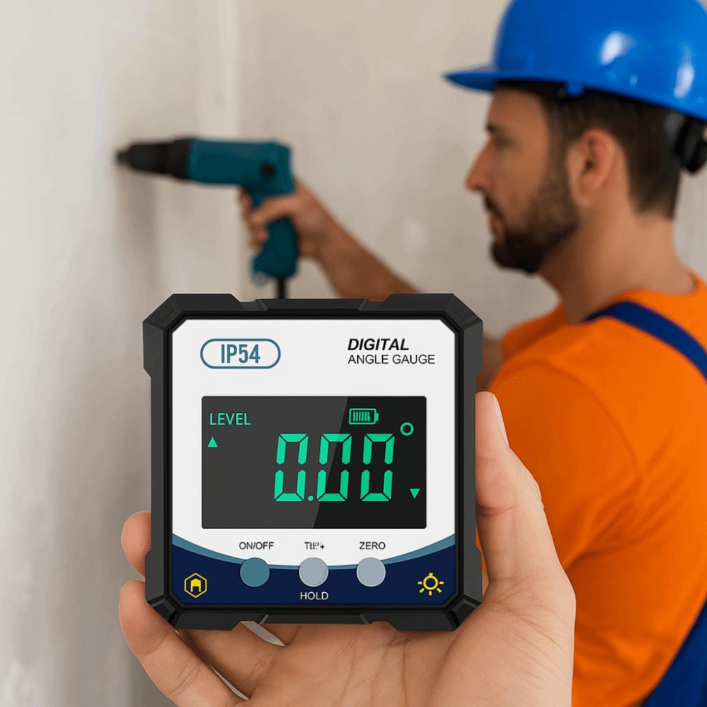 Digital Display Level Angle Gauge With Magnetic Base Angle Finder Inclinometer Box  Woodworking