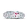 Air Jordan 6 Retro PreSchool 'Green Abyss' (Unisex) White / Green Abyss-Laser Fuchsia Kids' Basketball Shoes 543389 153
