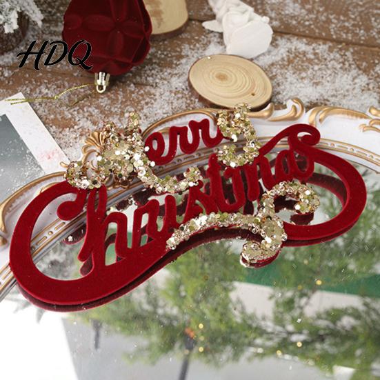 Holiday Hanging Decor for Christmas Trees Velvet Flocking Ornament Sparkly Rhinestones Red Candy Acorn Butterfly Tree Bows Reindeer Ornaments