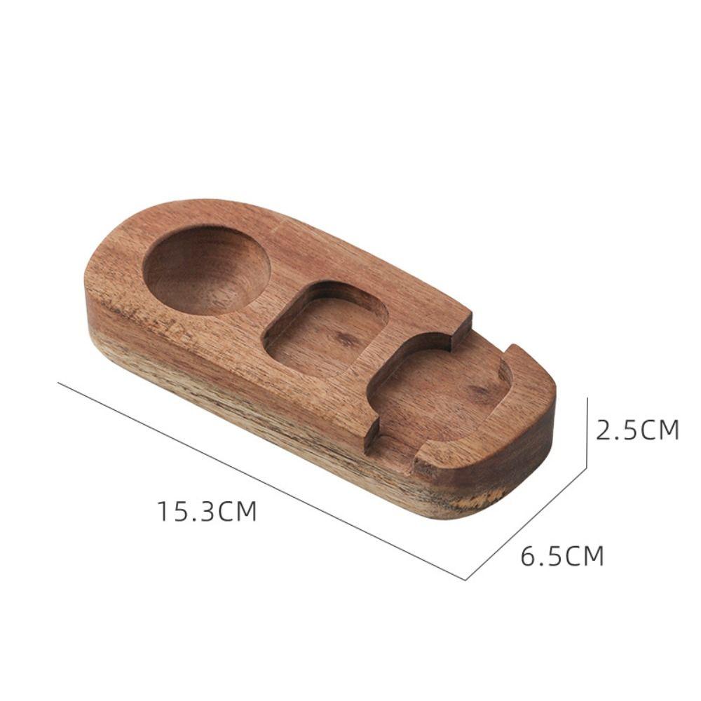 Akazienholz Eierbecherhalter Multifunktional Natürliches Finish Eierschalenbecher Kompaktes Design Langlebige Konstruktion Eierbecher Frühstück