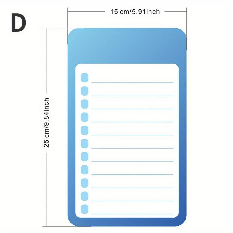 1 ks Smazatelný poznámkový blok Memo poznámky Kuchyňské magnetické samolepky na ledničku