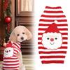 Christmas Pet Clothes Knit Vest Red Nose Pet Sweater Teddy Dog Sweater Winter Cartoon Dog Clothes Sweater Pet Clothes