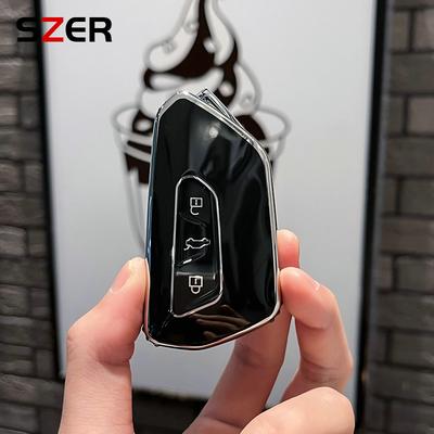 TPU Autoschlüsseletui für VW Volkswagen Golf 8 MK8 ID.3 ID.4 Cupra Skoda Octavia A8 SEAT Leon MK4 2020 2021 Formentor Tarraco