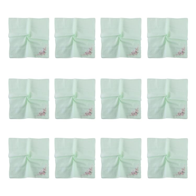 12lots Durability and Soft Handkerchief Fashion Luxurious Handkerchief for Wedding Party Restaurant