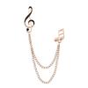 Music Note Tassel Brooch: Versatile Lapel Pin for Men’s Suits & Women’s Shirt Collars
