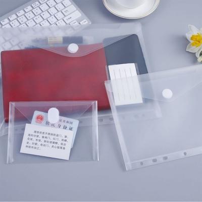 High Quality A4/A5/A7/A8 File Folder Waterproof Transparent File Bag Plastic Stationery Bag Students