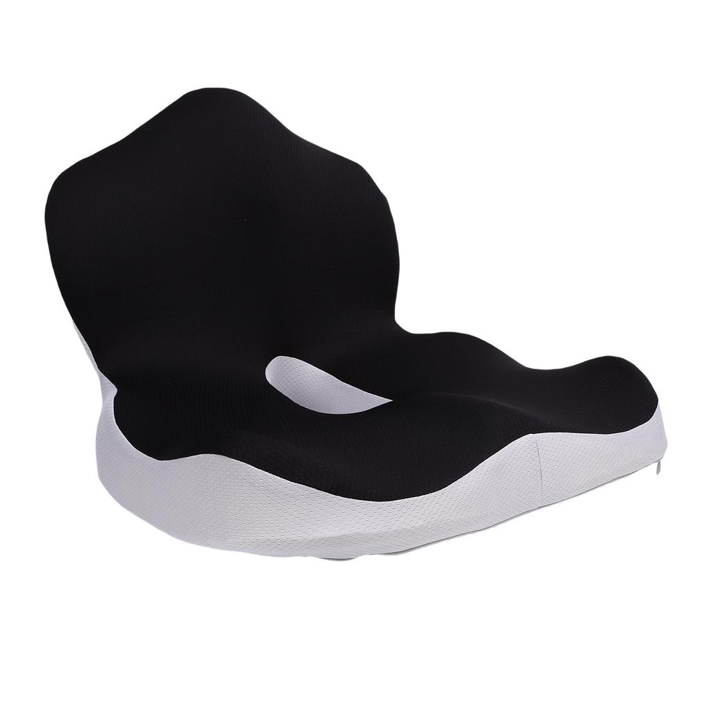 Seat Cushion and Lumbar Support Pillow One Piece Back Support   Chair Cushion with Removable Washable Cover