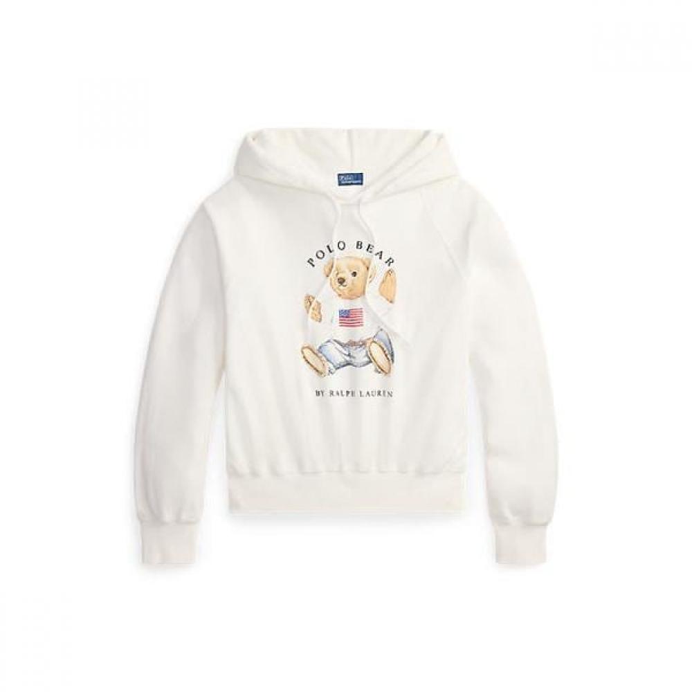 Polo Ralph Lauren Women S Shrunk Fit Polo Bear Terry Hoodie Wmpokninfb21050100 XS