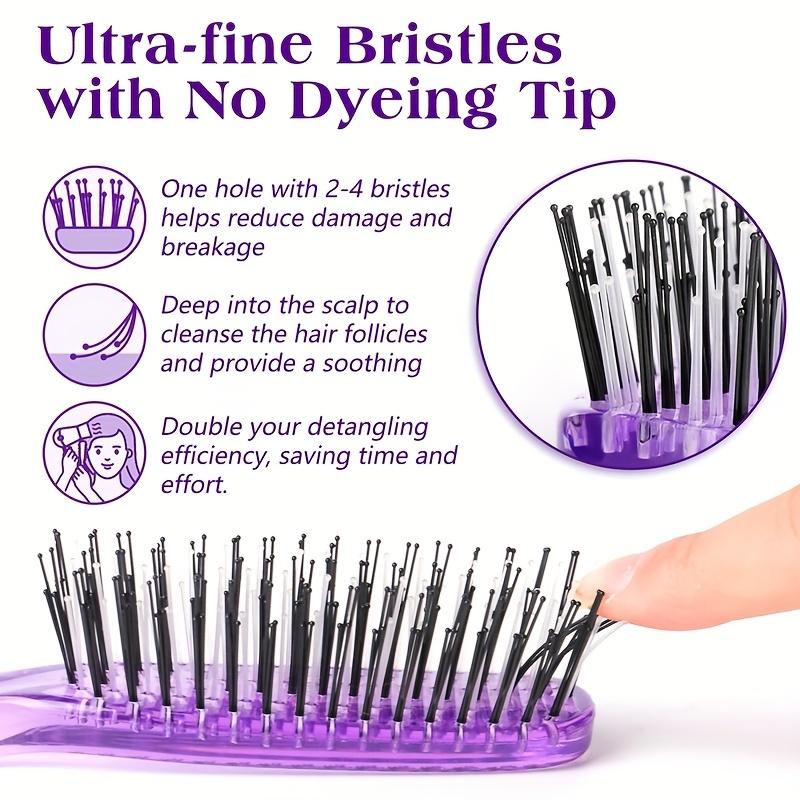 WANMEI Premium Head Massager Anti-static Scalp Brush Hair Massager Shampoo Brush Wet Plastic Detangling Brush Hair Cleaning Comb