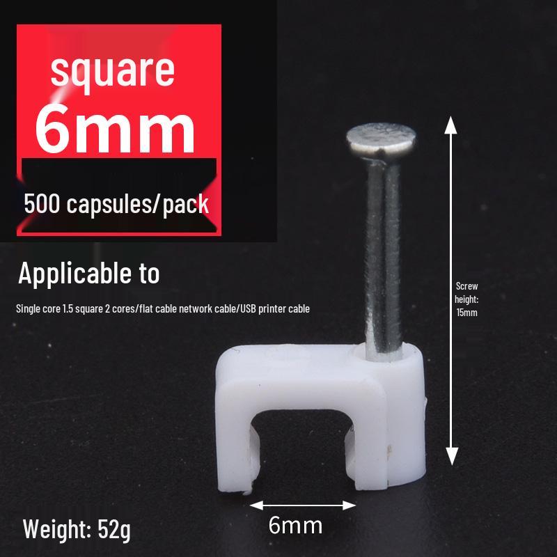 Steel Nail Wire Clips for Cable Management