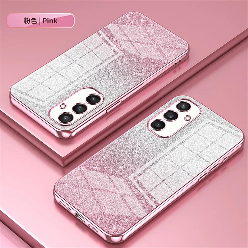 Luxury Glitter Bling Soft Silicone Phone Case for Samsung Galaxy S26 Ultra S26 Pro S25 Edge Plus S24 FE S23 S22 Shockproof Bumper Cover Funda
