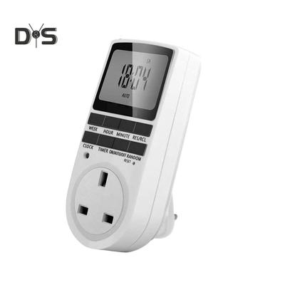 Digital LCD Display UK Plug In Programmable Timer Switch Socket 24hr 7-Day