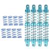RC Shock Damper Shock Absorber 100mm Metal Shock Absorber Set of 4 with Spare Spring for SCX10D90 110 RC Crawler, 15mm Diameter, 3mm Opening
