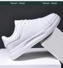 Unisex Plus Size White Leather Waterproof Shoes - Casual Spring/Autumn Sneakers for Teens