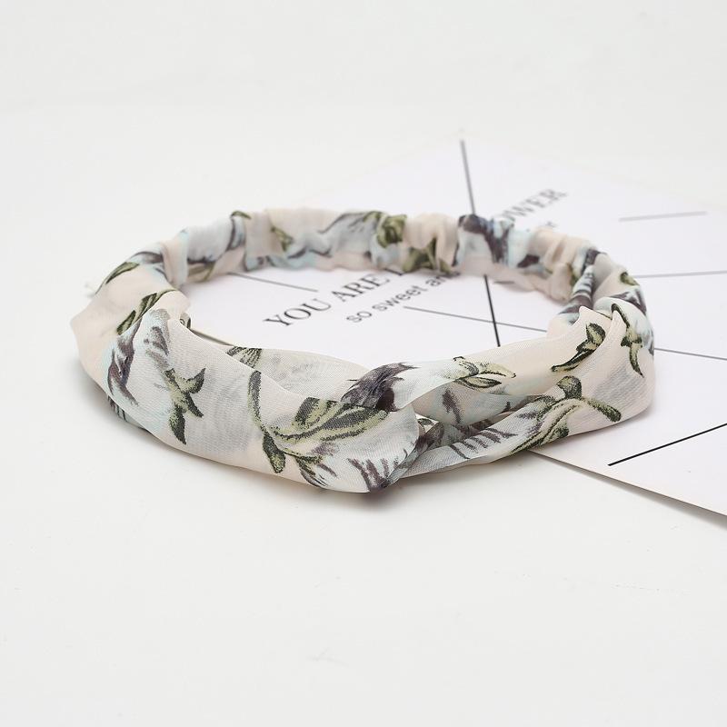 Women Girls Summer Bohemian Hair Bands Print Headbands Retro Cross Turban Bandage Bandanas HairBands Hair Accessories Headwrap