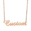 Personalized Stainless For Women Steel Gold Tone Name Letter Initial Pendant Titanium Pendant Necklace Customized JewelryTrendy Pendant