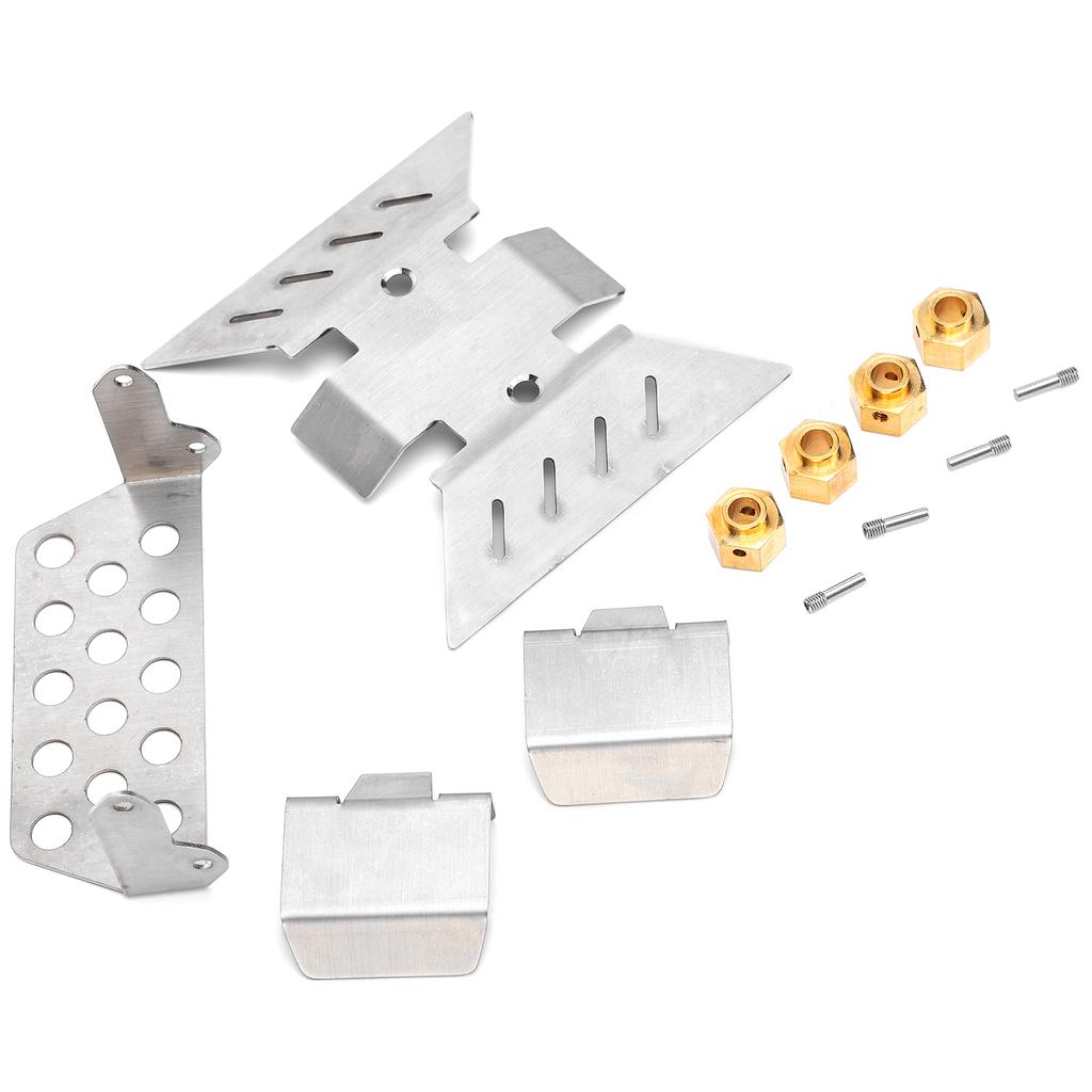 Ochranný podvozok z nehrdzavejúcej ocele s 8mm konektorom pre RC auto AXIAL SCX10 III AXI03007