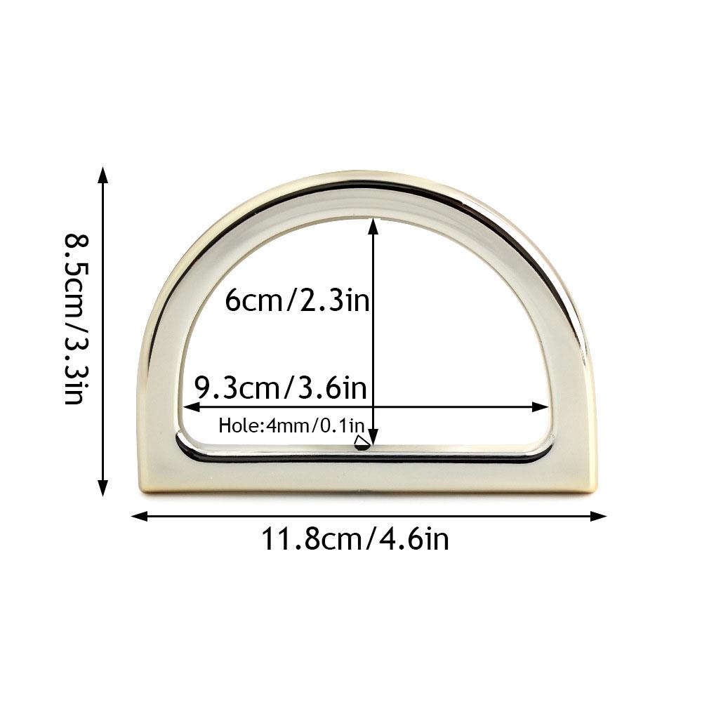 1PC Acrylic D Round Shape Purse Sewing Frame DIY Bag Handles For Bag Making Purse Handles Replacement Crochet Bag Handles