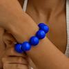 Conjunto de Pulseiras Elásticas com Contas Redondas Joias para Mulheres e Meninas Ajuste Ajustável Design Durável para Uso Diário e Presentes