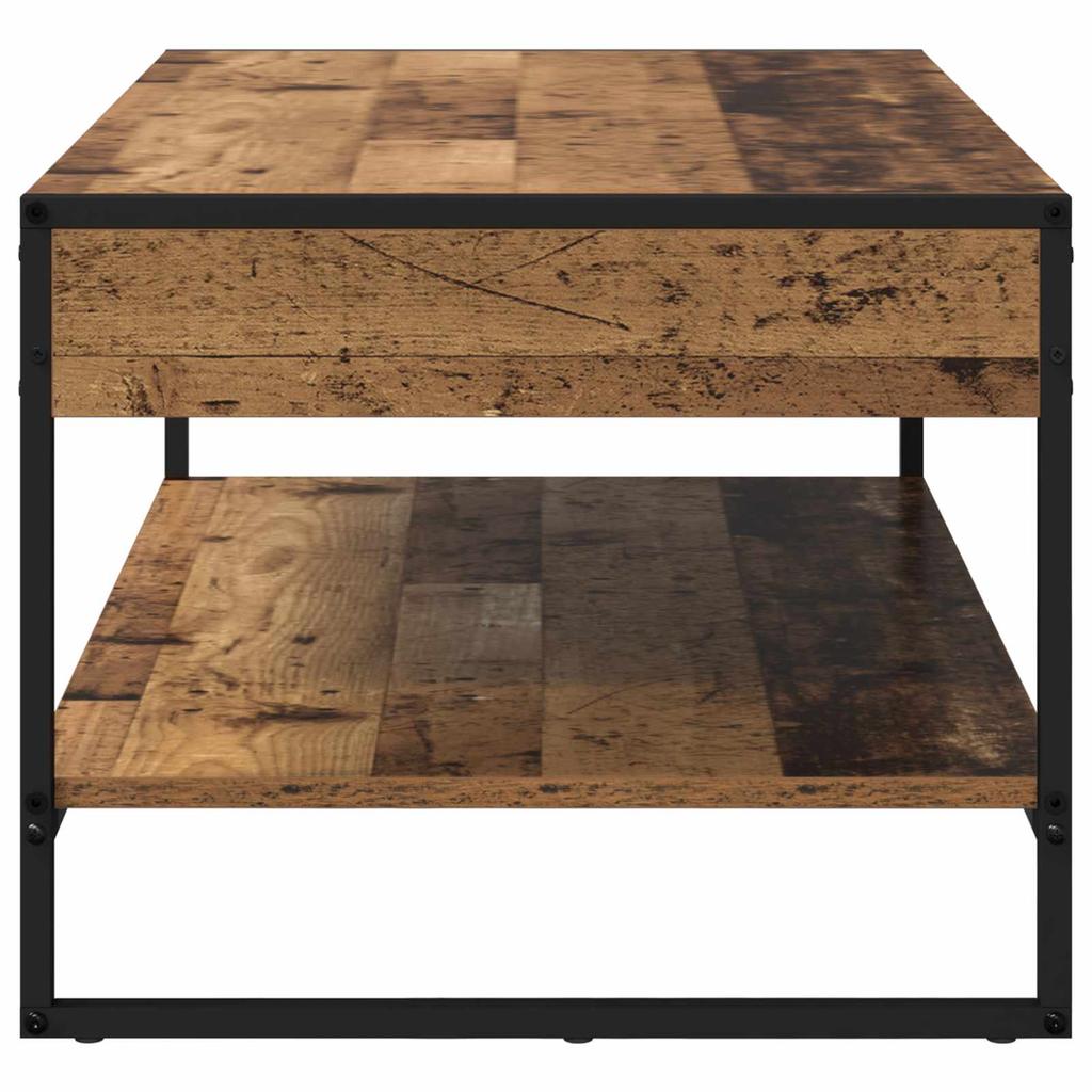 Coffee Table Reclaimed Wood Look 80 x 50 x 40 cm Wood Based Material