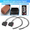 X Autohaux Turn Signal Light Socket Harness for Jeep Wrangler JK JKU 07-18 No.68030098AA