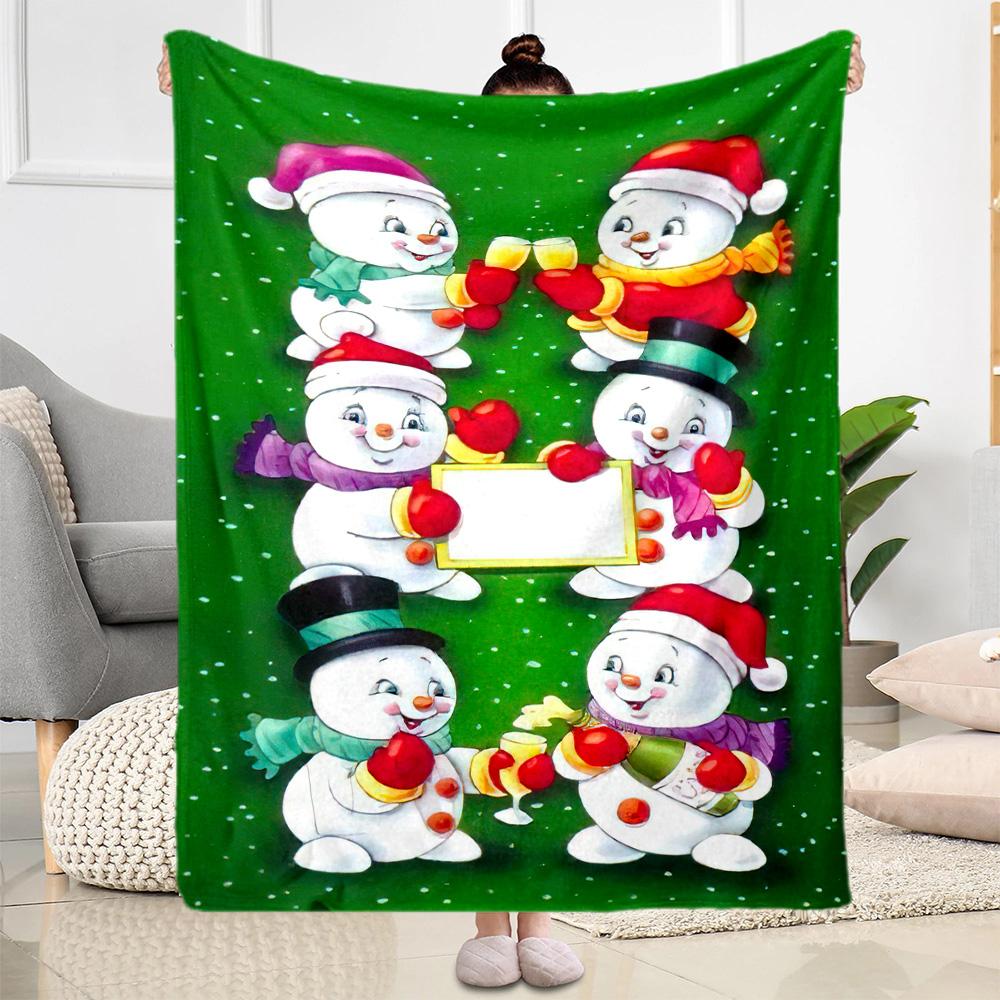 Christmas 378 Blanket Ultra-Soft Great for Picnics Chair Office Chair for All Seasons Stylish Decor Gift for Travel Home Birthdays