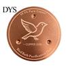 Outdoor Garden Bird Bath Accessories Copper Disc, Water Purifier Pure 3 Point Decorative Waterscape Support, 4 Inch Purification Disc for