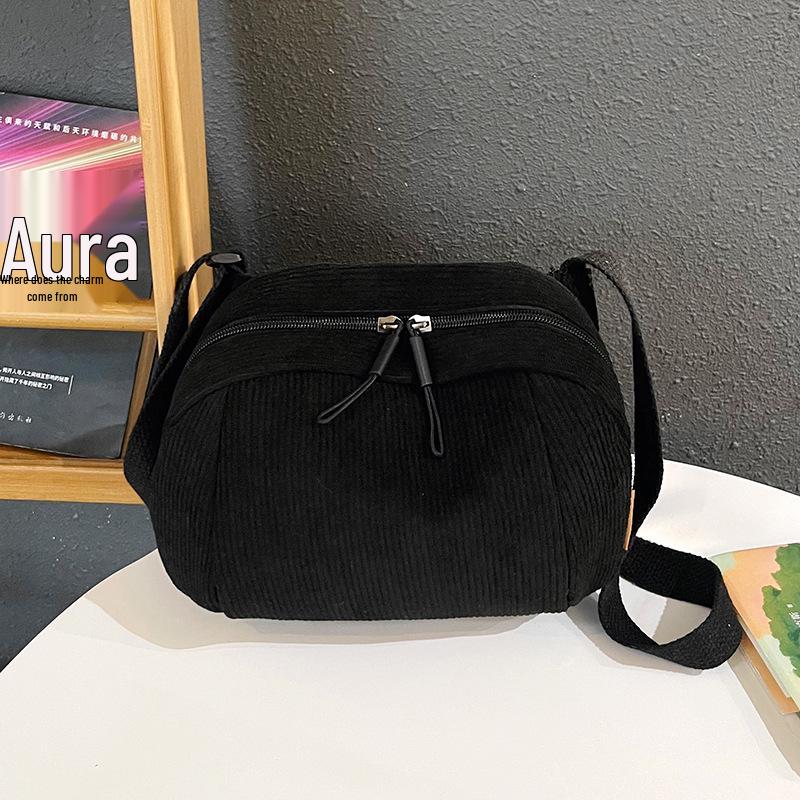 2025 Summer Korean Corduroy Crossbody Backpack: Stylish, Textured, Casual Shoulder Bag