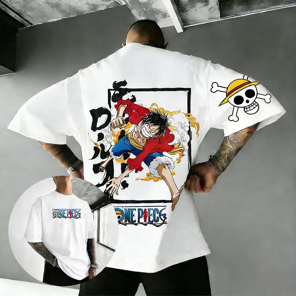Oversized One Piece Luffy Anime Graphic T Shirt Men Women Short Sleeve Tee Harajuku Streetwear Casual Tops Y2k 2026 Summer New