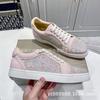 Klinknagel schoenen rode zool neus stud voetbalschoenen casual koppel trend mode veelzijdig veterschoenen board schoenen