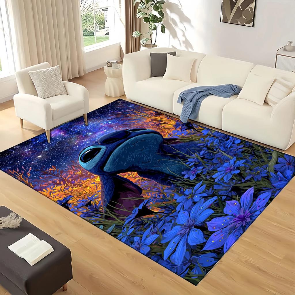 27 Style Lilo Stitch 2 Monster Cartoon Carpet Rug for Living Room Bedroom Home Sofa Decoration,kids Play Non-slip Floor Mat