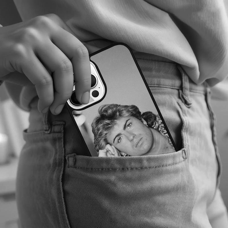 George Michael Handsome Singer Phone Case For iPhone 17 Air 15 16e 14 13 Pro Max Coque 12 11 Pro Max PLUS cover